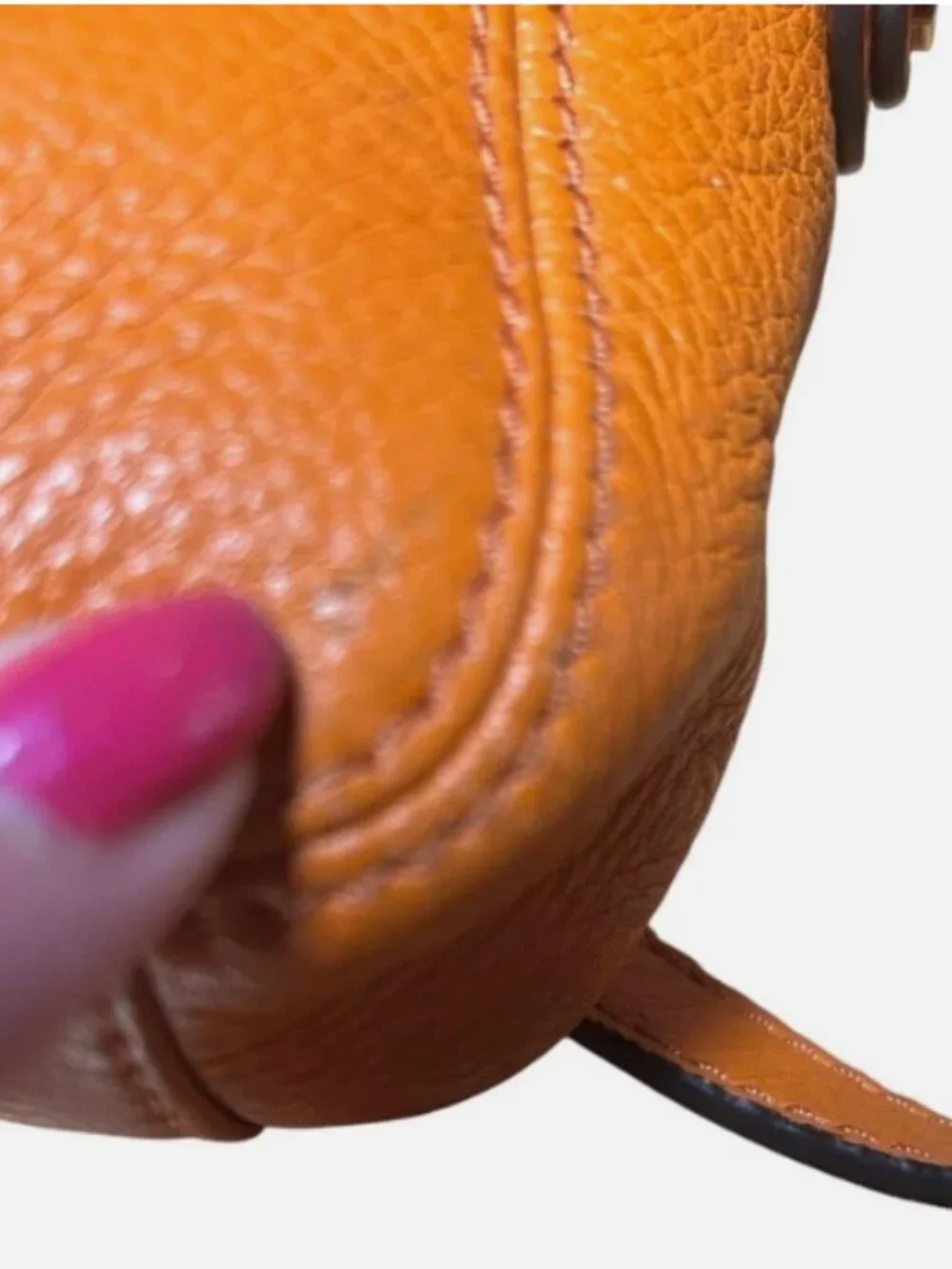 VINTAGE MICHAEL KORS CHARLTON PUMPKIN ORANGE SUPER SOFT LEATHER CROSSBODY PURSE